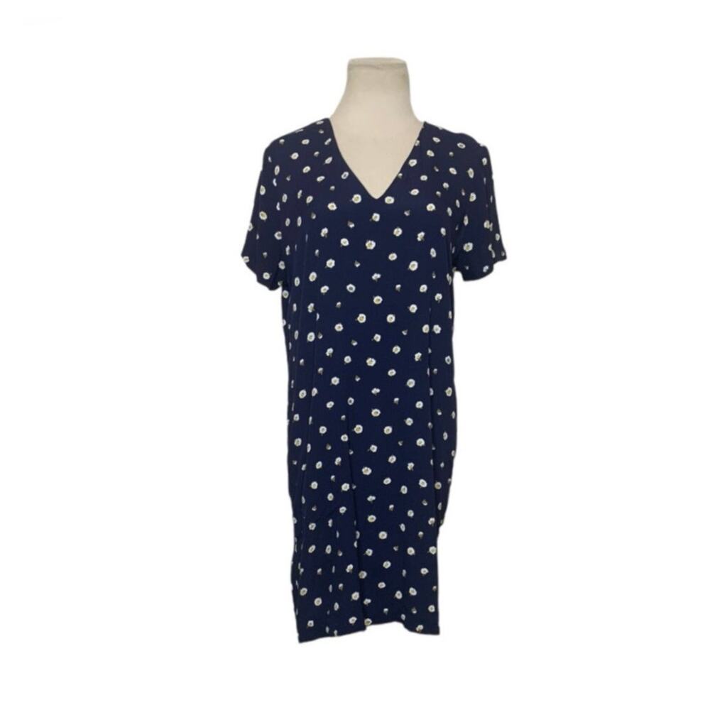 Madewell Blue Daisy Dot Casual Mini Dress S